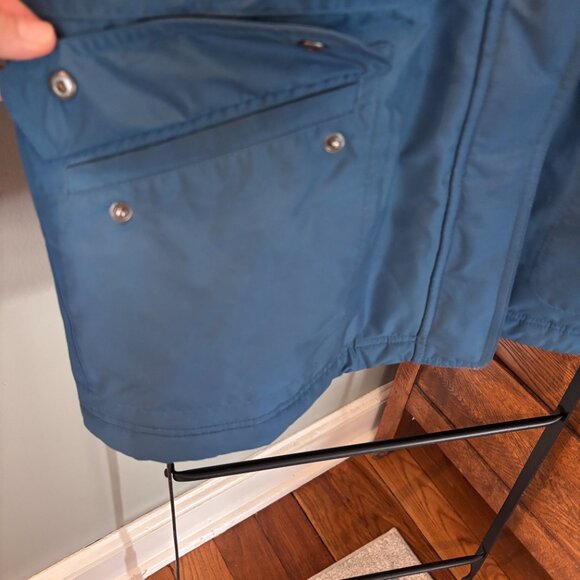 Women’s L.L. Bean Hooded Coat Thinsulate Winter Small 0FJS3 Blue Pockets - Picture 10 of 14